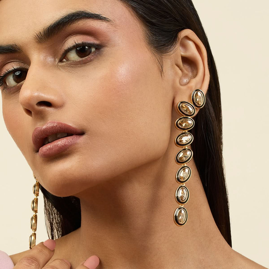 Mocha Mousse Dangler Earrings