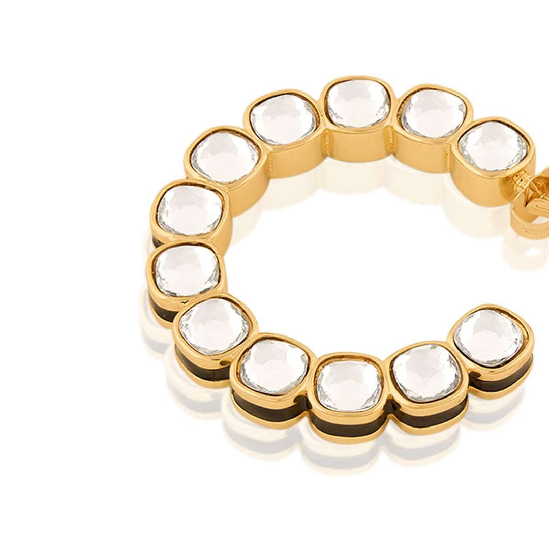 Aqua Goals Statement Reversible Earrings