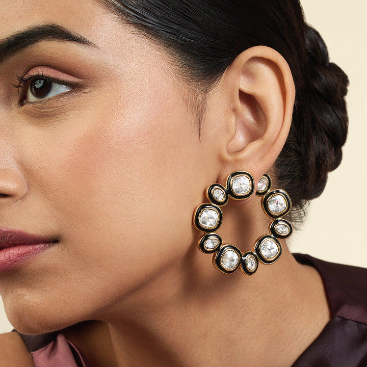 Seafoam Front Back Earrings 