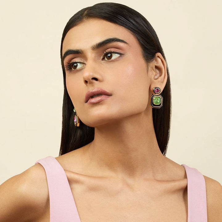 Amethyst Kelp Mismatched Earrings