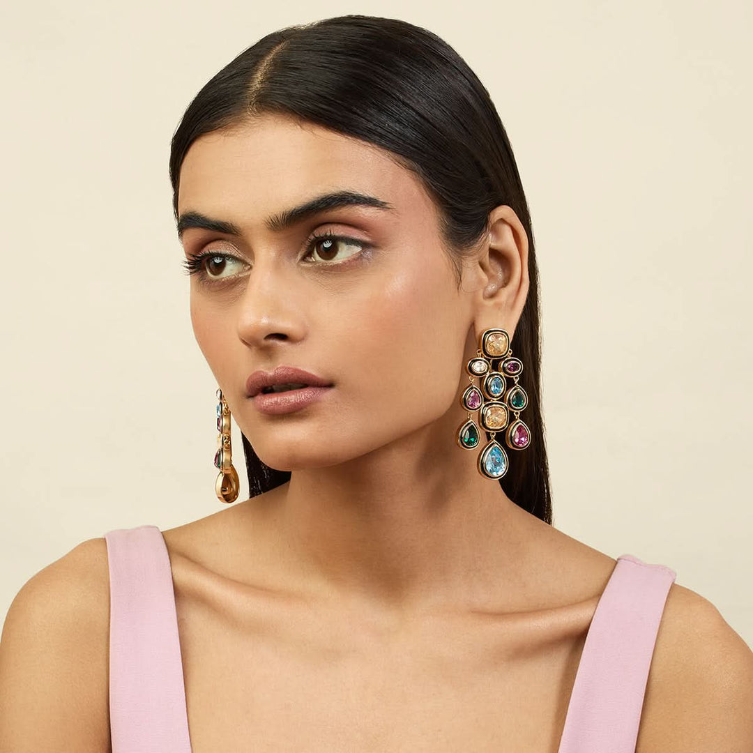 Seafoam Waterfall Earrings 