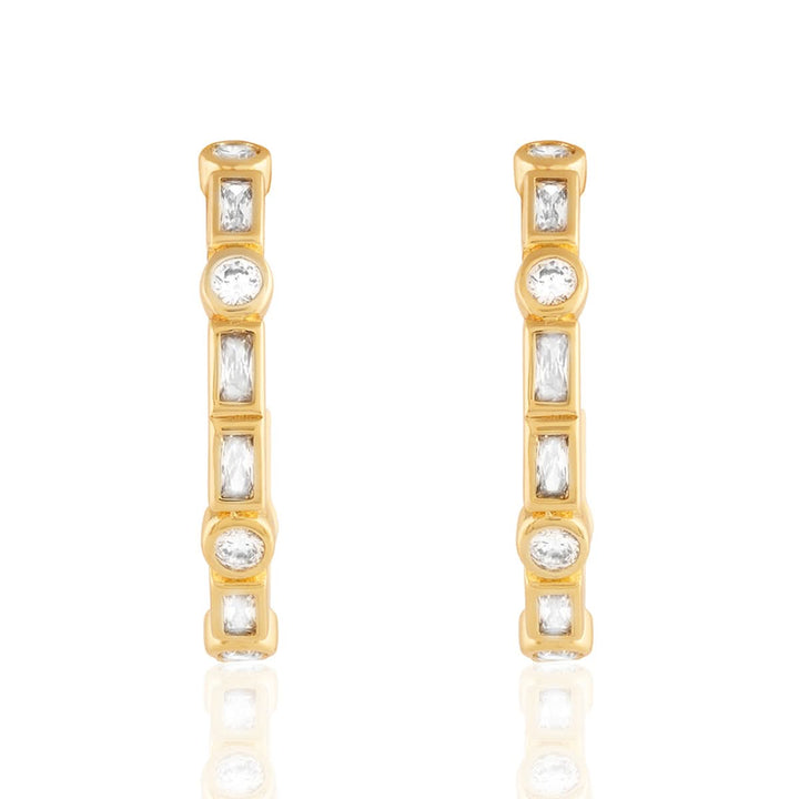 Summer Crystal Hoops