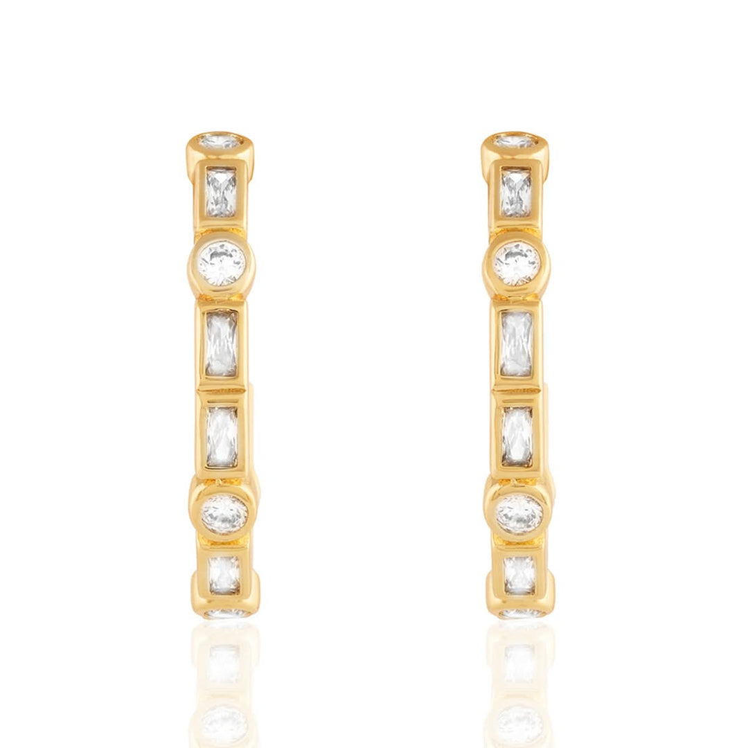 Summer Crystal Hoops