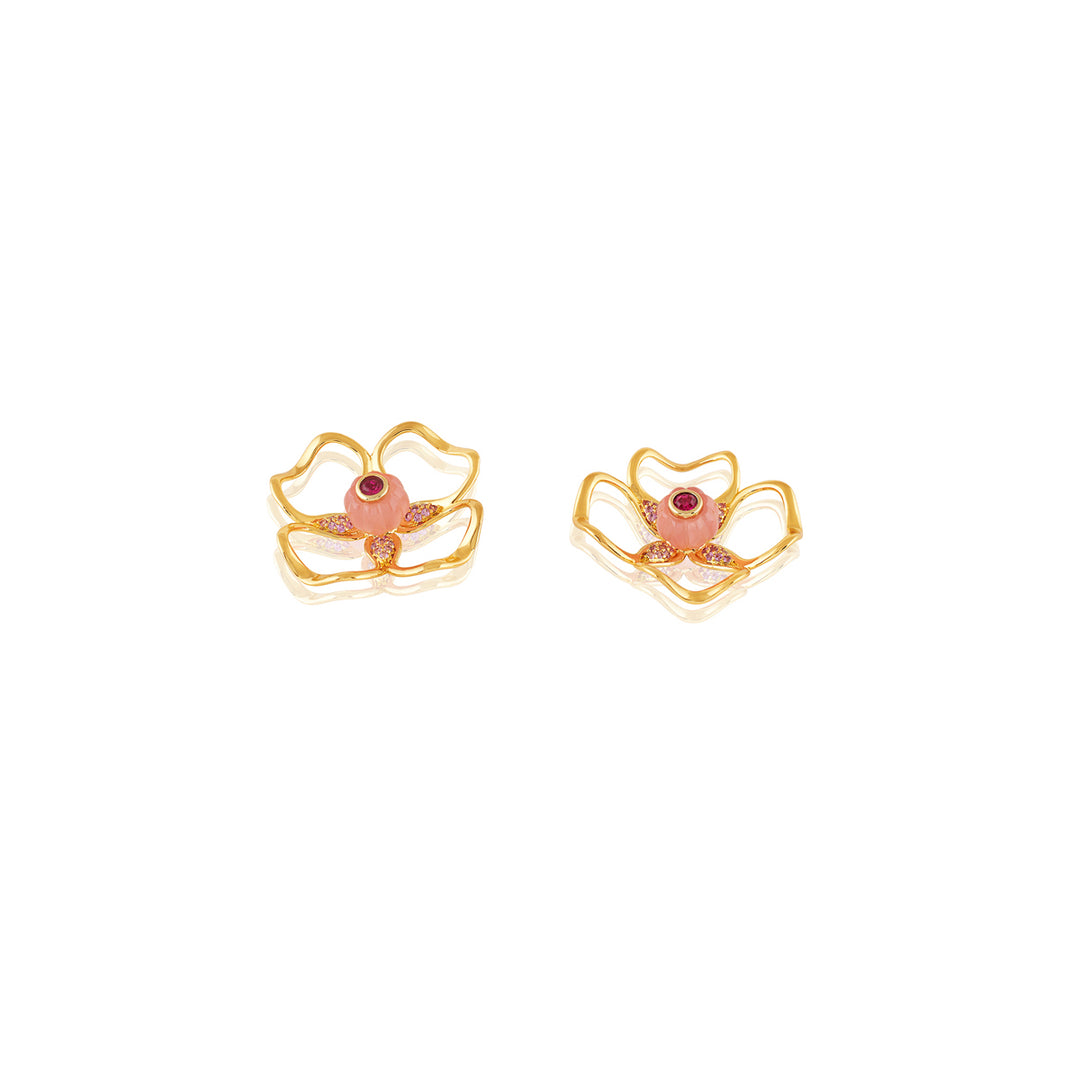 Rosé Glimmer Stud Earrings