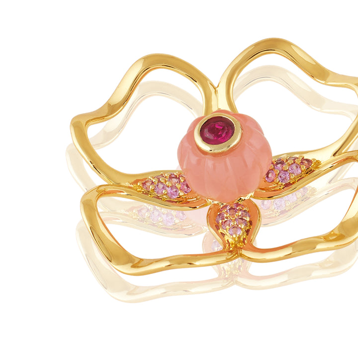 Rosé Glimmer Stud Earrings