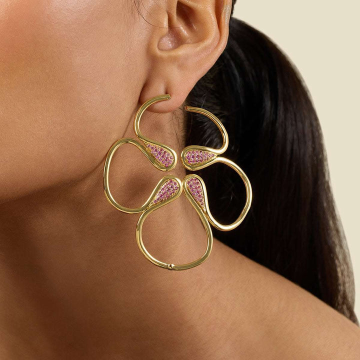 Rosé Radiant Stud Earrings