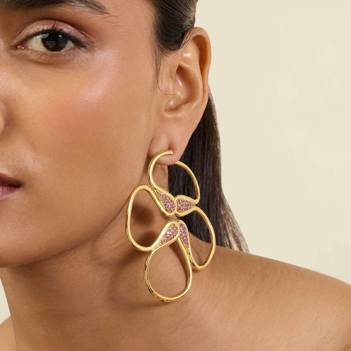 Rosé Radiant Stud Earrings