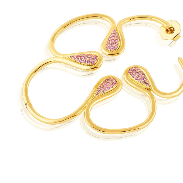 Rosé Radiant Stud Earrings