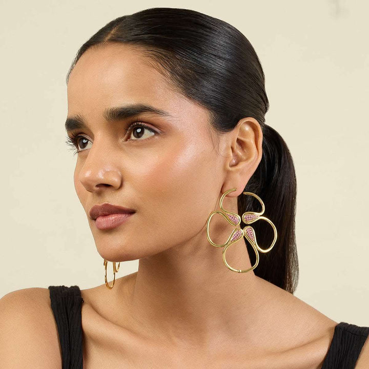 Rosé Radiant Stud Earrings