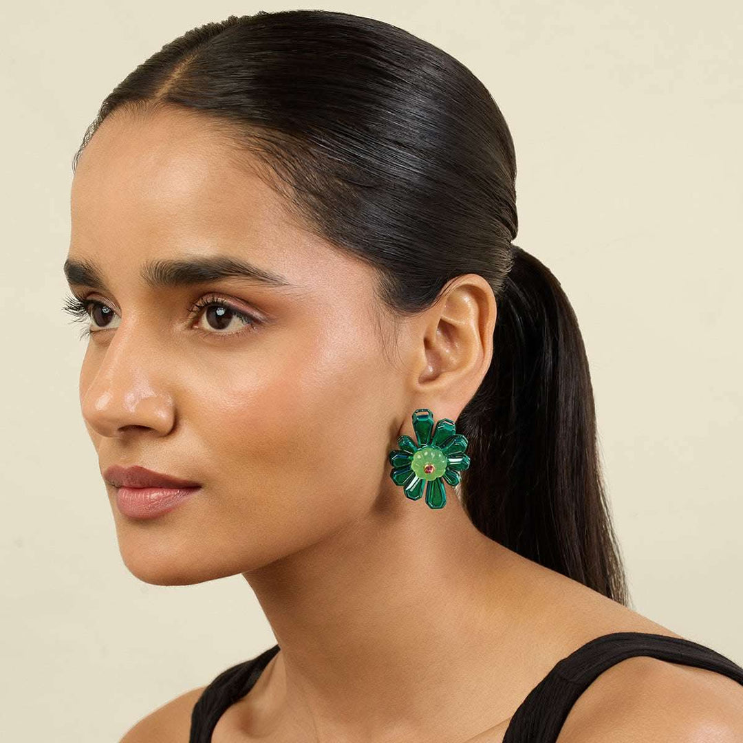 Garden Gleam Stud Earrings