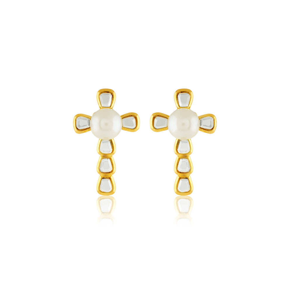 Golden Cross Mirage Studs