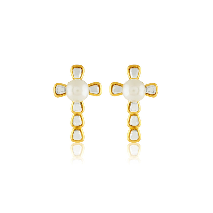 Golden Cross Mirage Studs