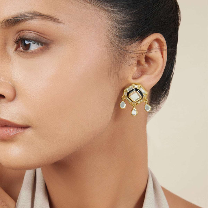 Deco Mirrored Studs