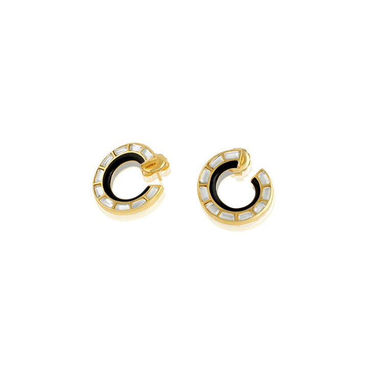 Art Deco Mirror Front-Back Studs
