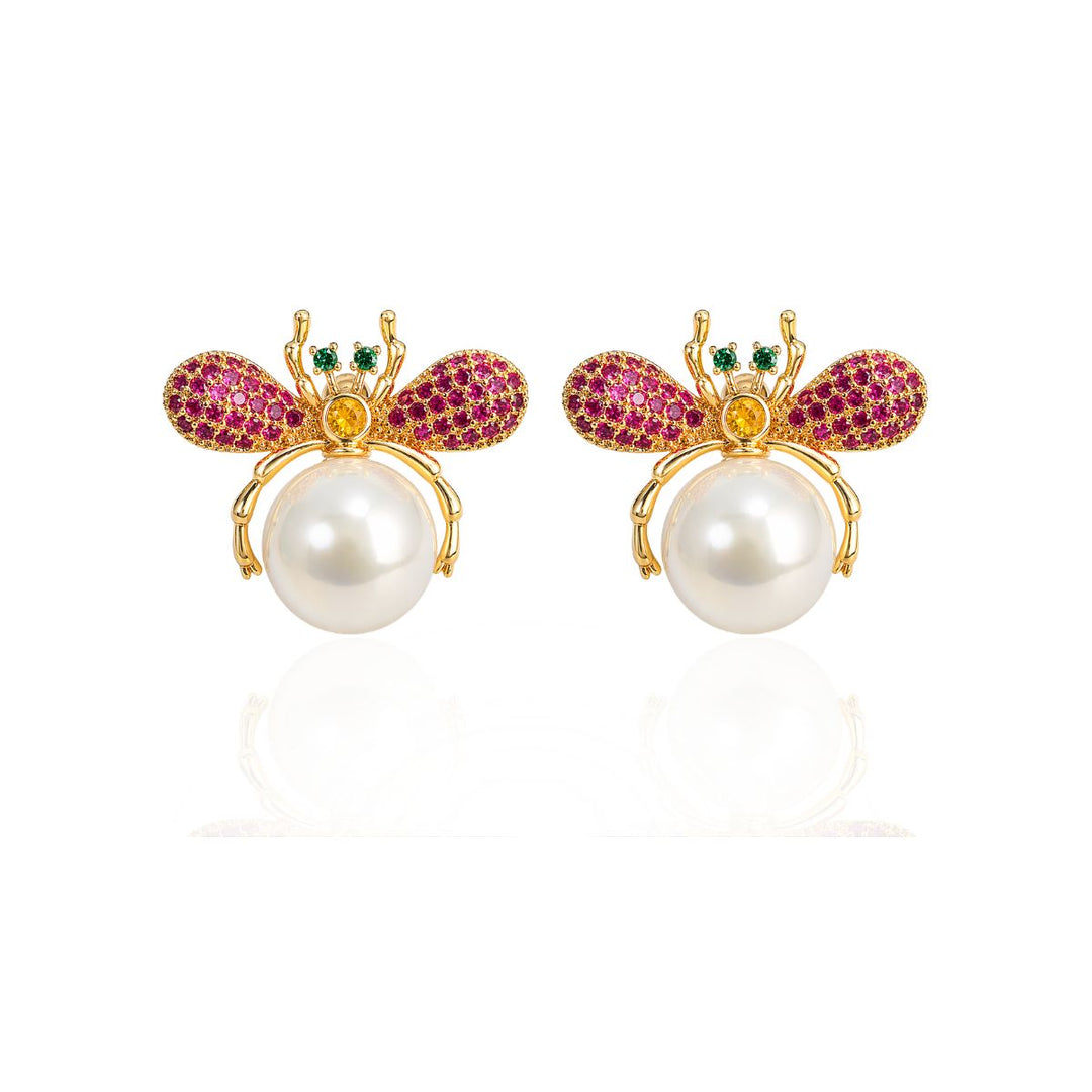 Red Buzzed Studs
