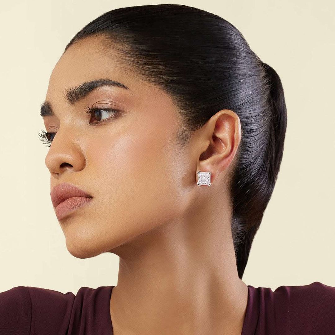 Elysian Radiance Square Studs