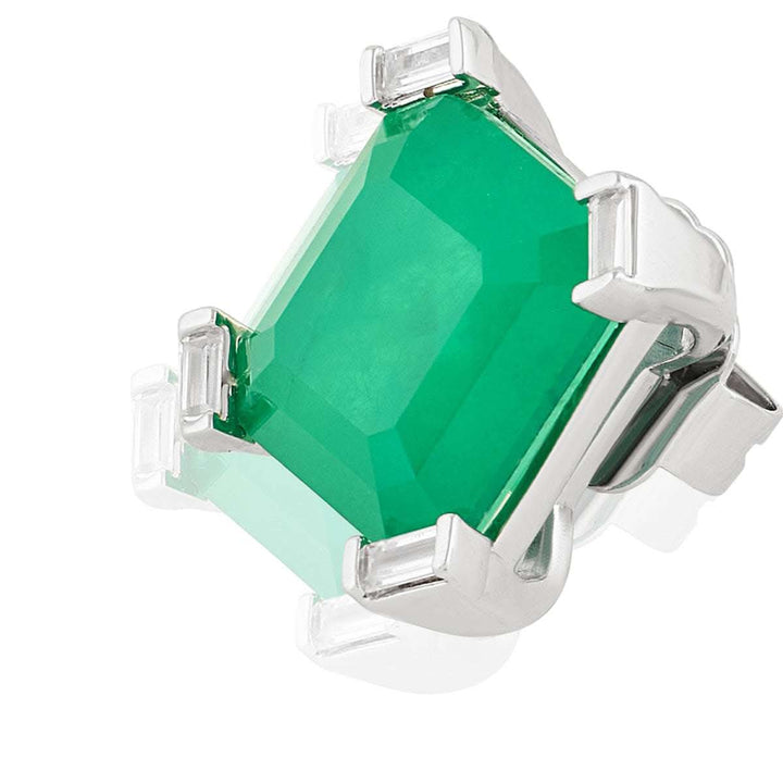 Emerald Luxe Square Studs