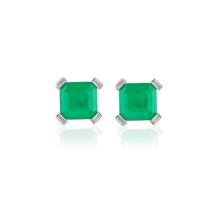 Emerald Luxe Square Studs