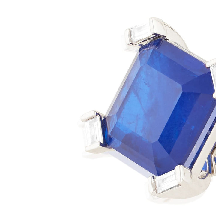 Sapphire Majesty Square Studs