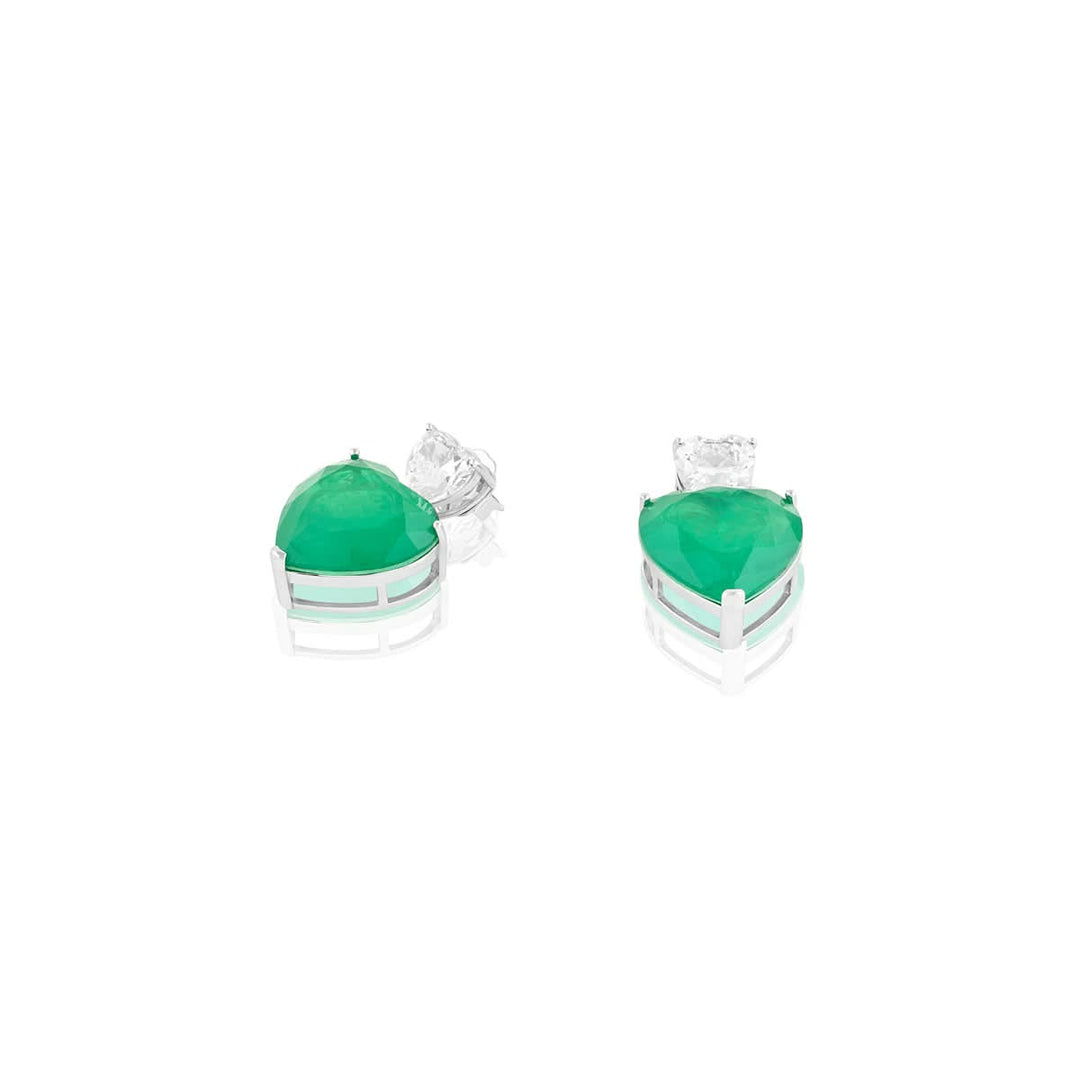 Emerald Heart Elegance Earrings