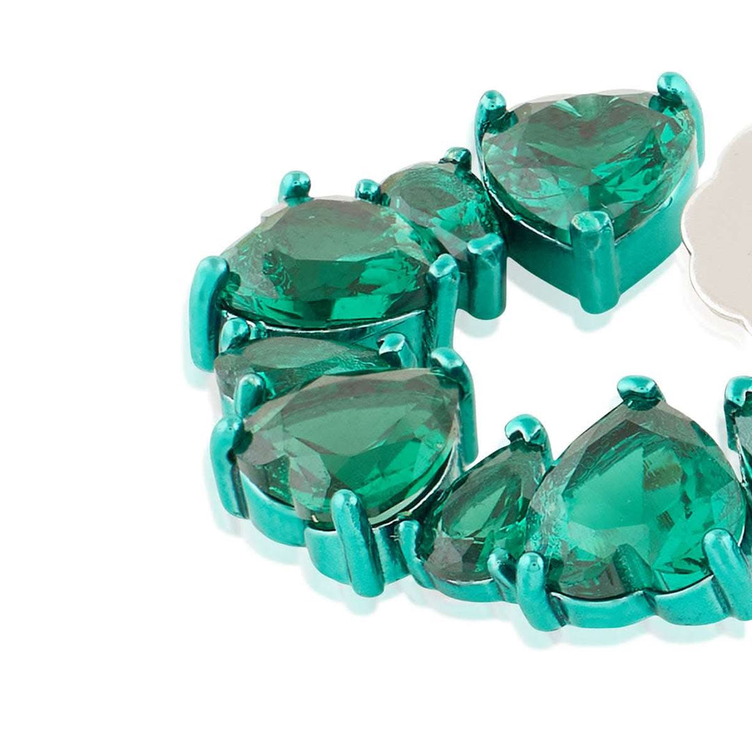 Emerald Halo Studs