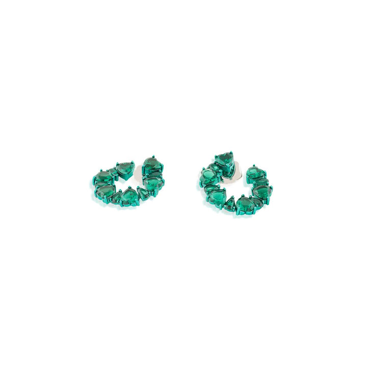 Emerald Halo Studs