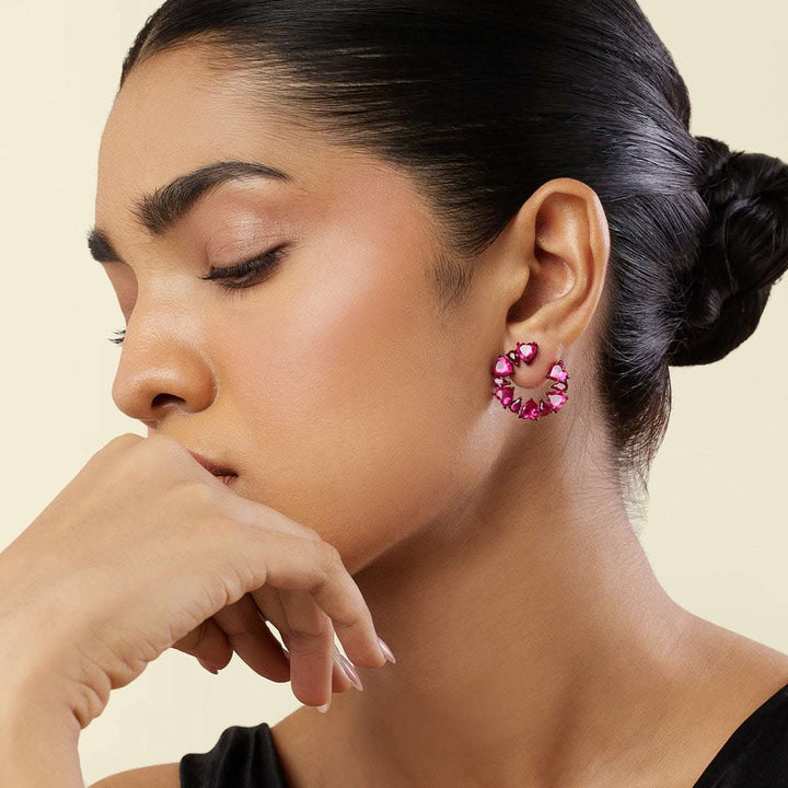 Crimson Halo Studs