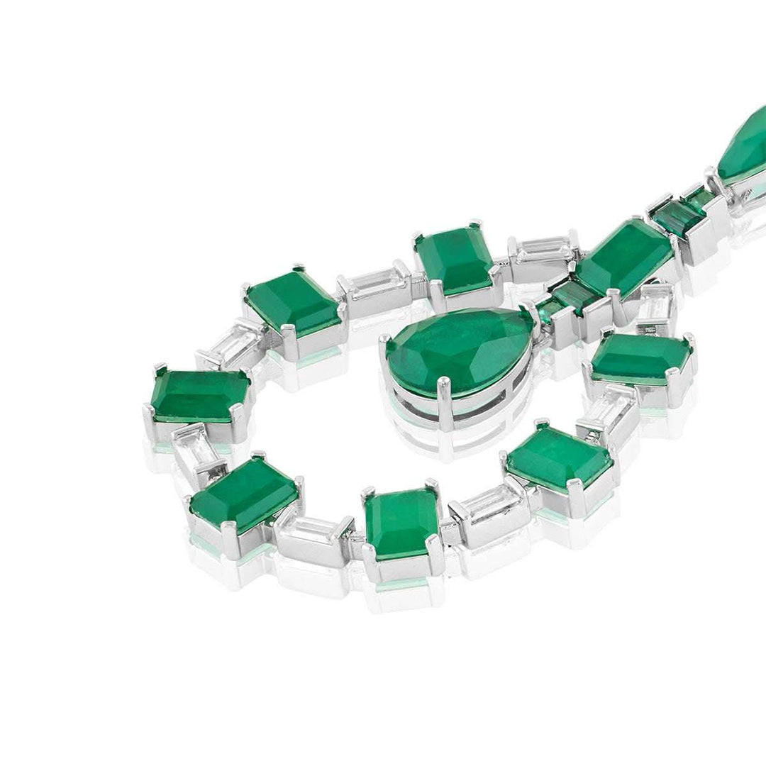 Emerald Luxe Dangler Earrings
