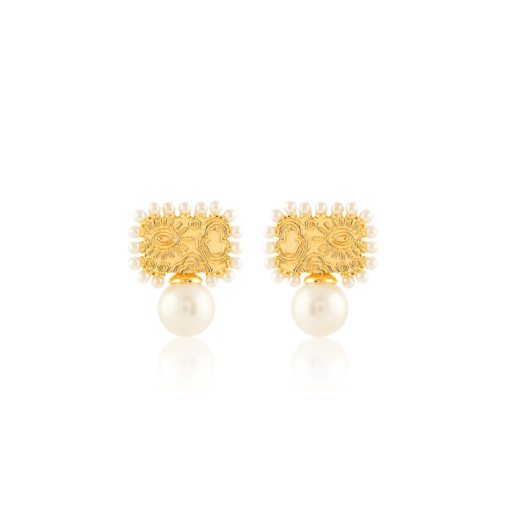 Zenya Pearl Drop Earrings
