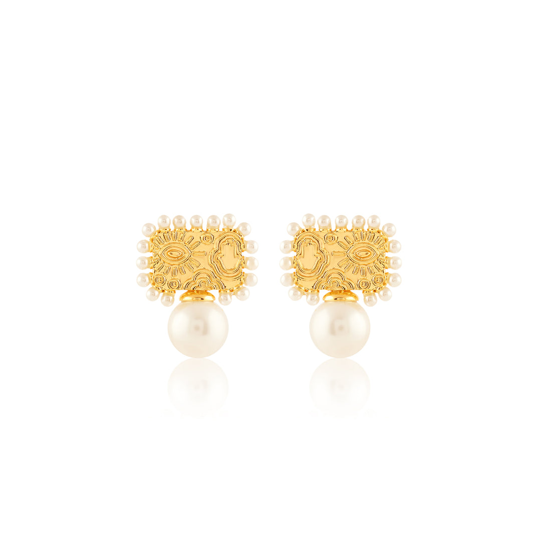 Zenya Pearl Drop Earrings
