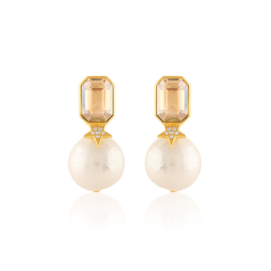 Cassiopeia Pearl Drop Earrings