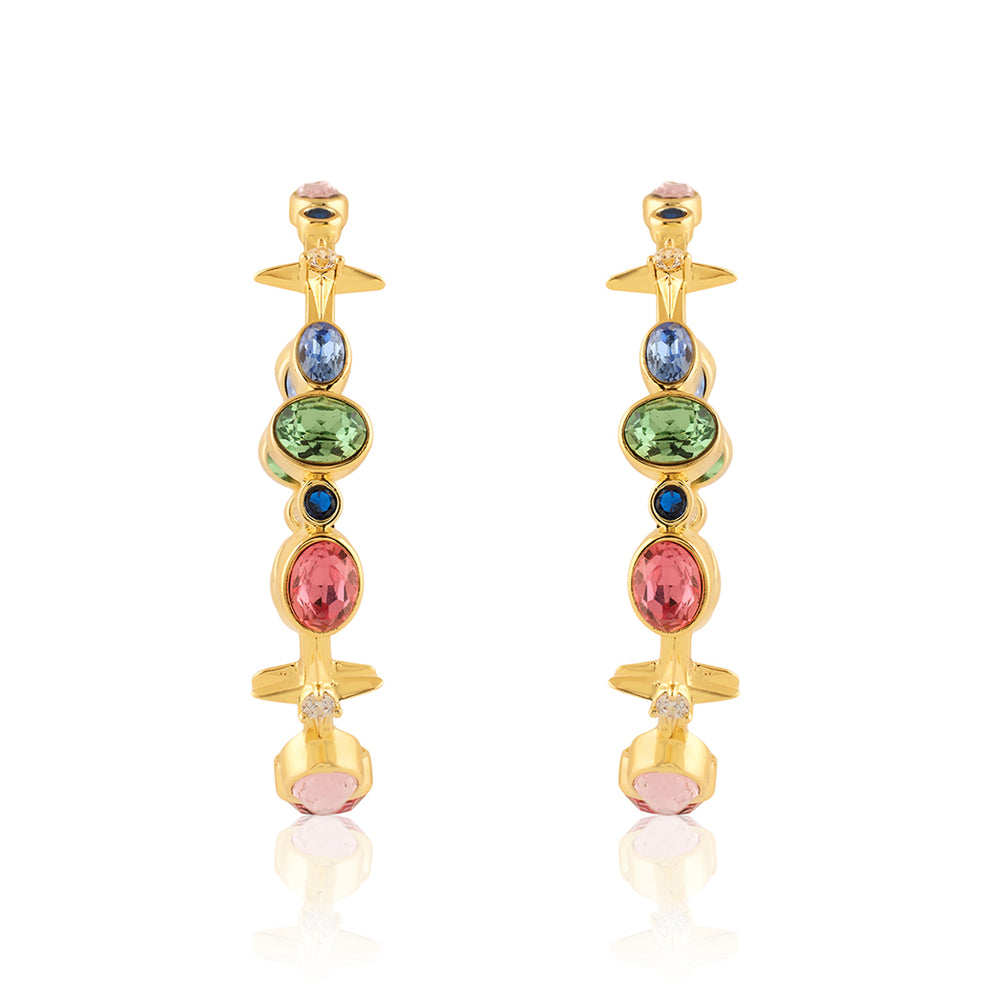 Sunera's Lil Gem Drop Hoops