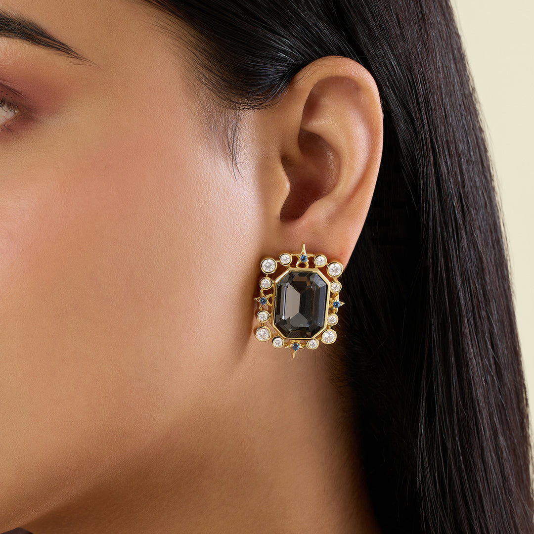 Sapphire Twilight Stud Earrings