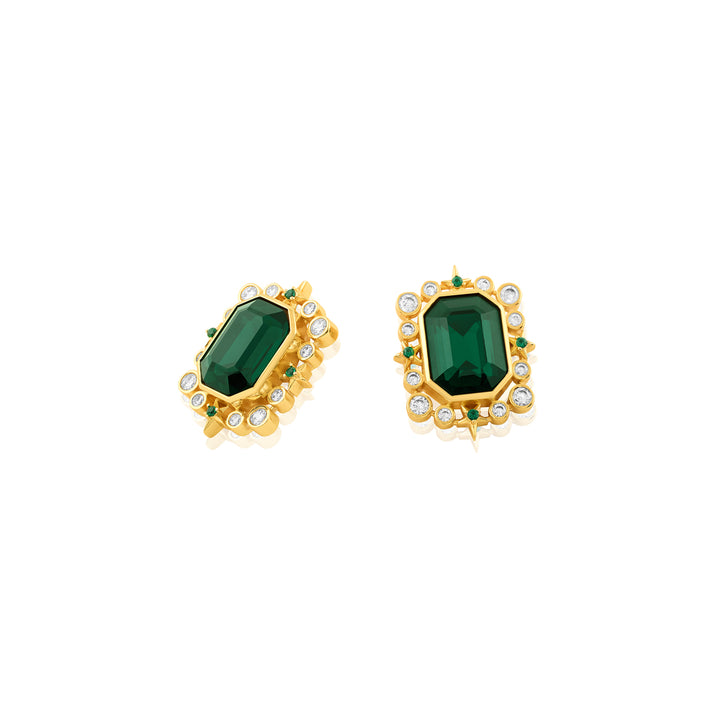 Emerald Twilight Stud Earrings