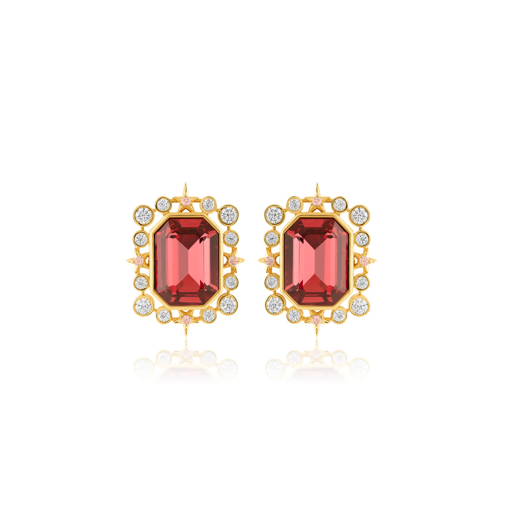 Ruby Twilight Stud Earrings