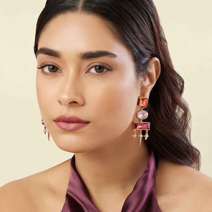 Stardust Pink Danglers