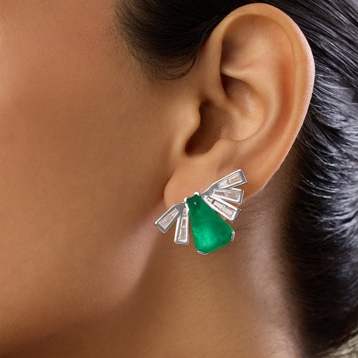 Gatsby Emerald Studs
