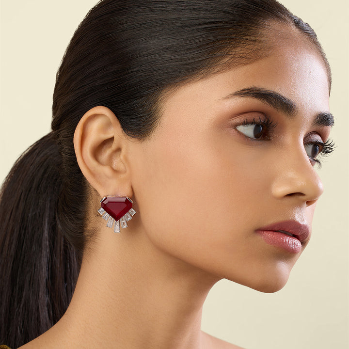 Empire Ruby Studs
