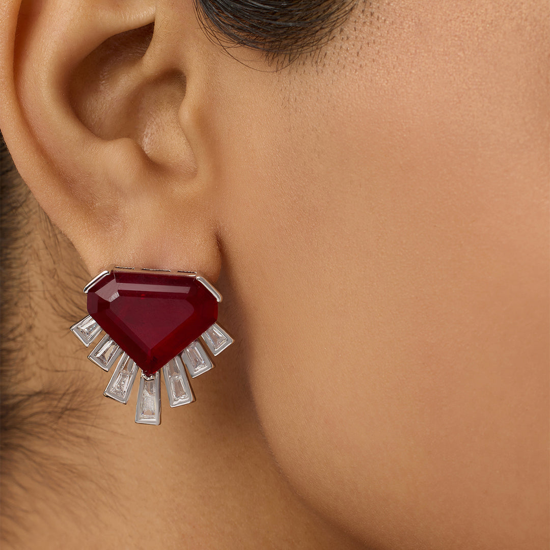 Empire Ruby Studs