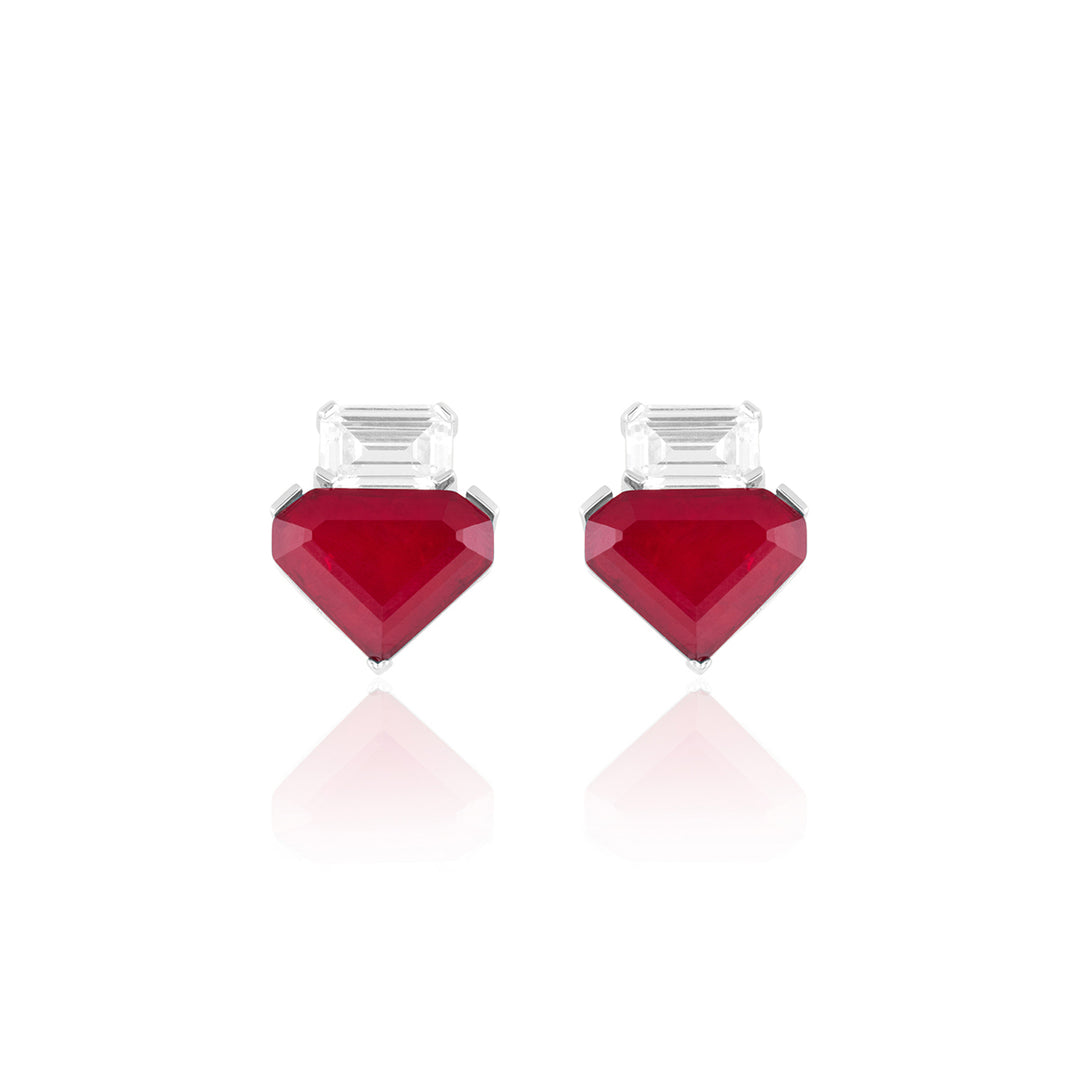 Riviera Ruby Studs