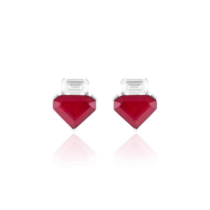 Riviera Ruby Studs