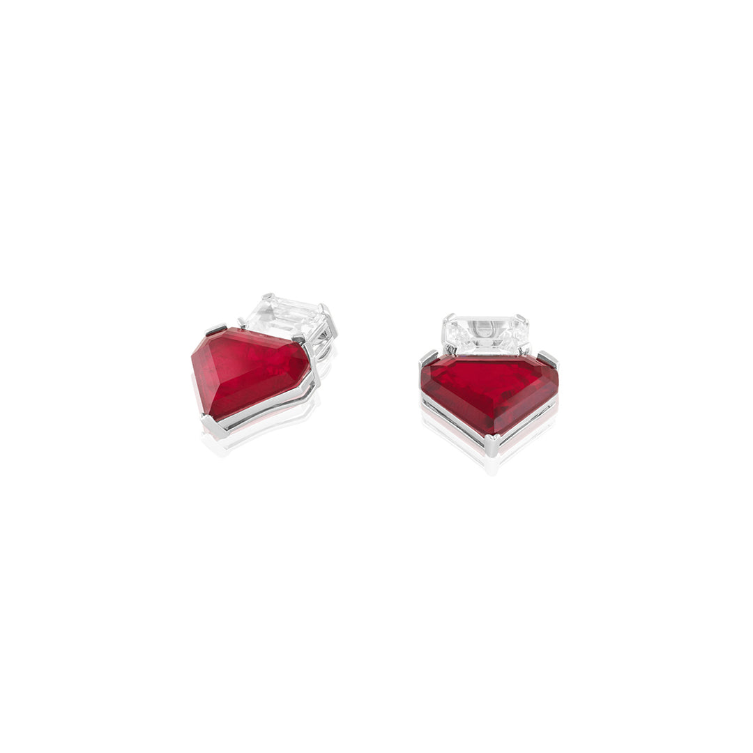 Riviera Ruby Studs