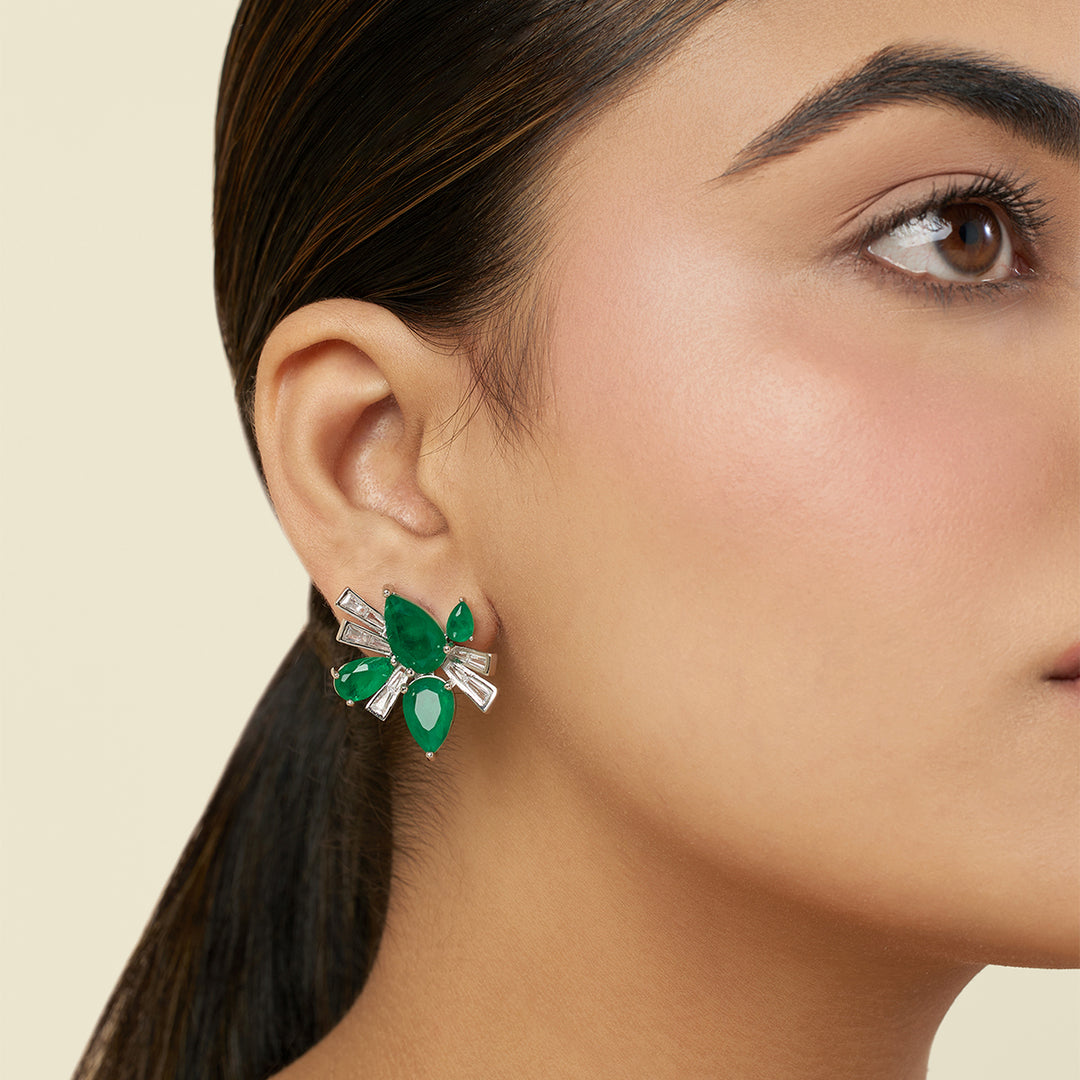 Vionna Emerald Studs