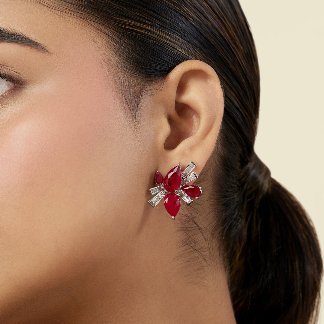 Isabeau Ruby Studs