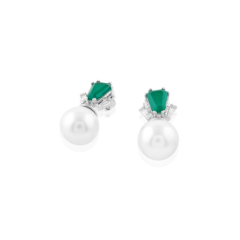 Perla Emerald Studs