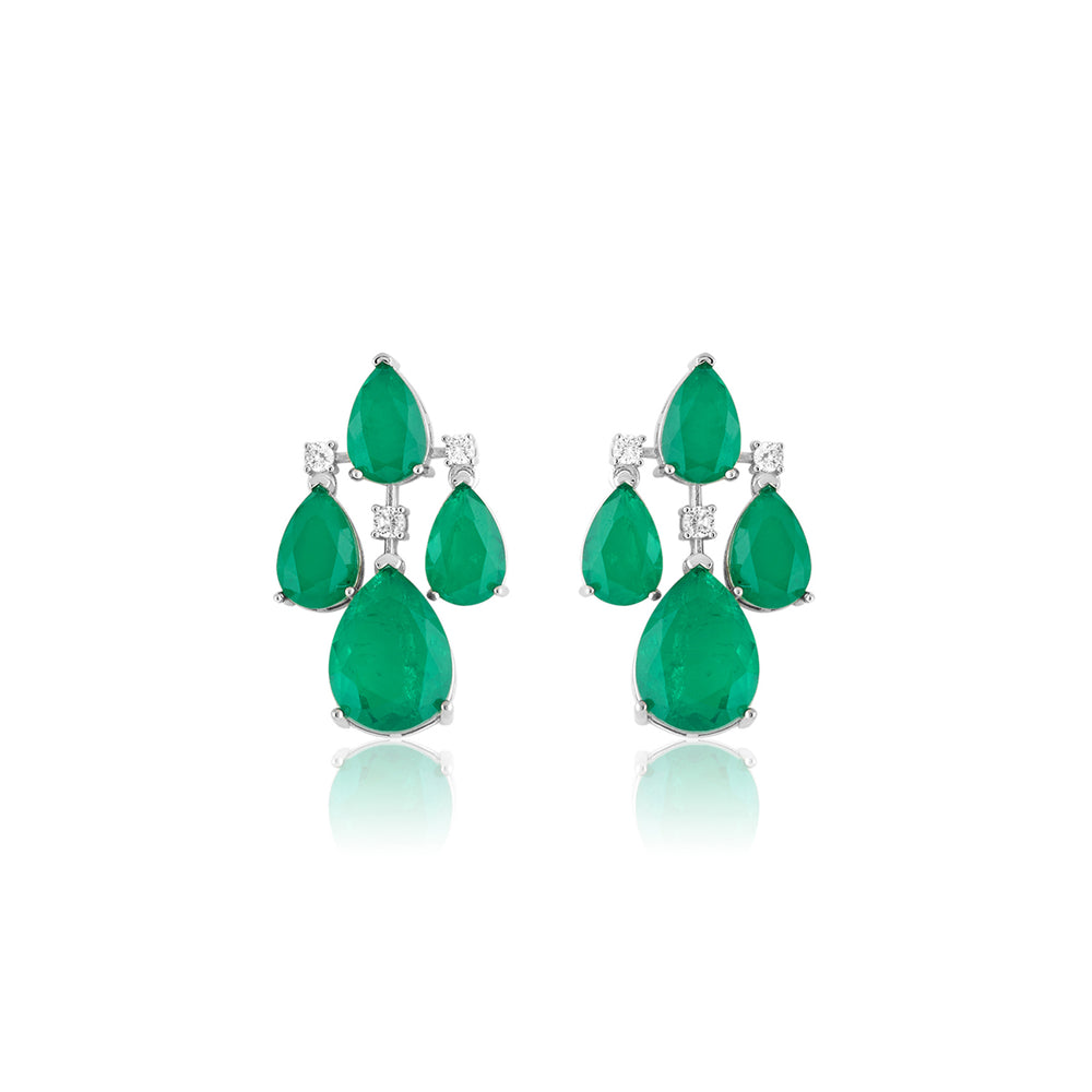 Linae Emerald Danglers