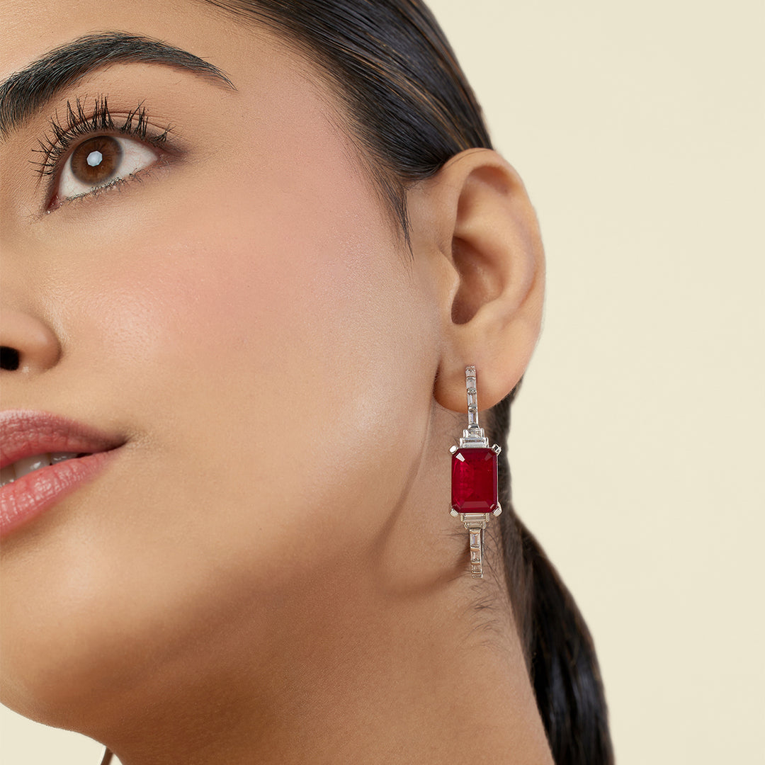Aureline Ruby Hoops