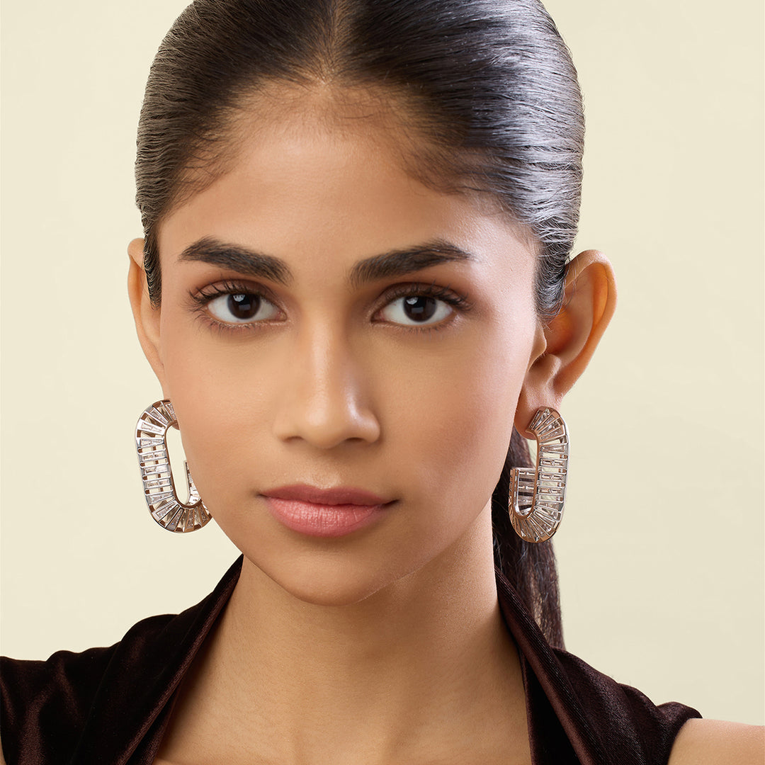 Rhombo Diamante Hoops