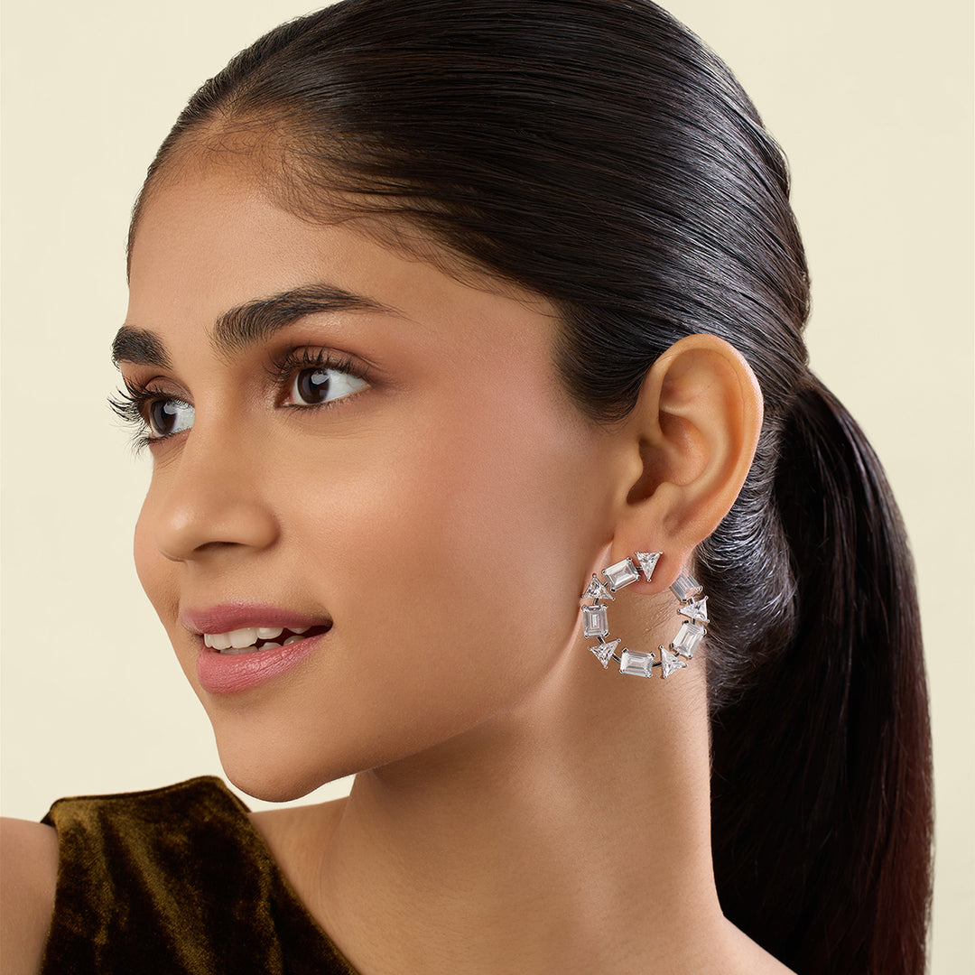 Opaline Front Back Earrings