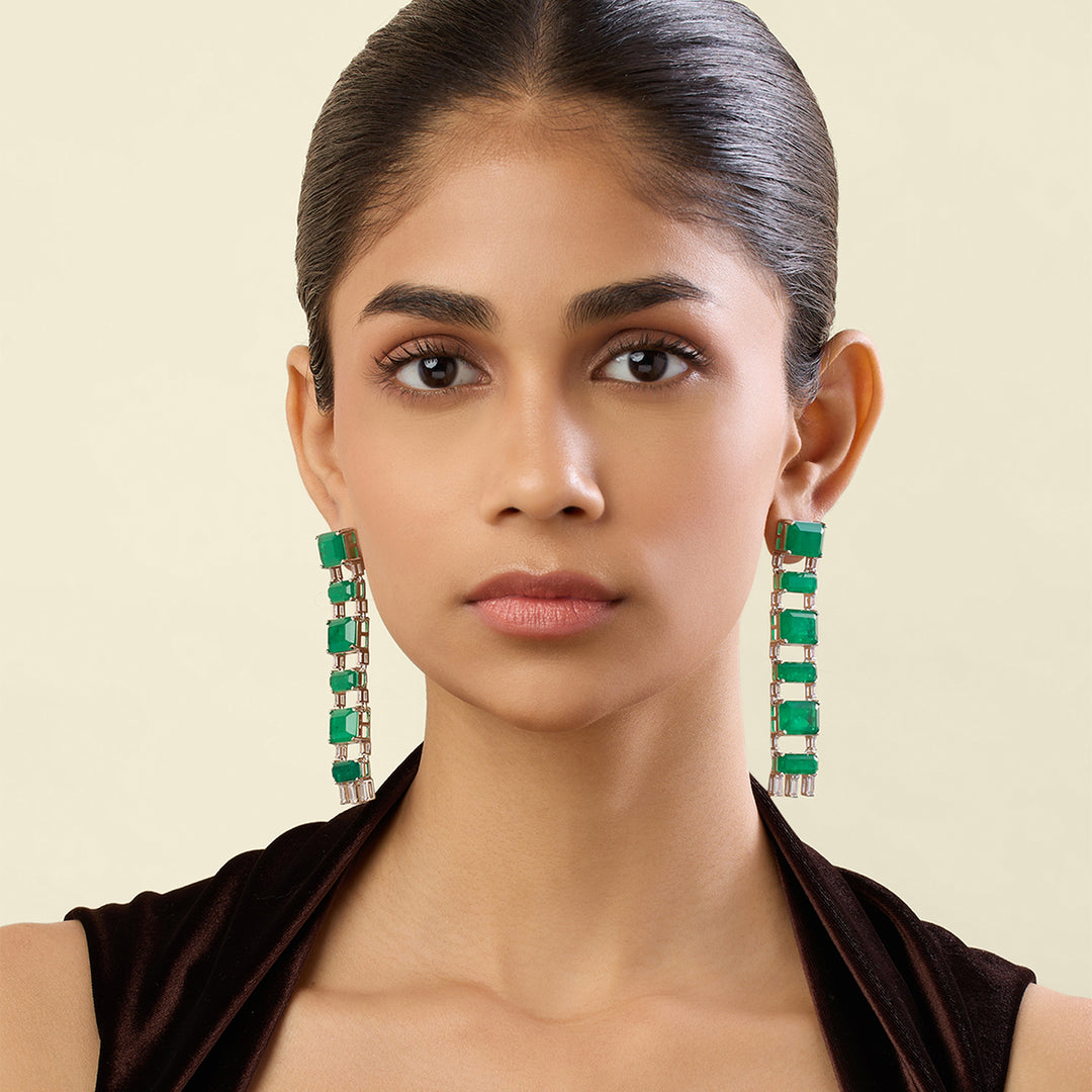 Lustra Emerald Hoops